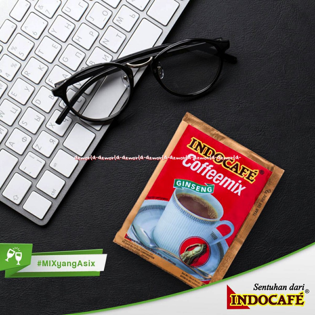 Indocafe Coffeemix Gingseng Isi 30sachet Coffee Mix Indo Cafe Merah Jahe Indokafe Cofe mix Gingseng Merah Red Gingseng 30 Sachet