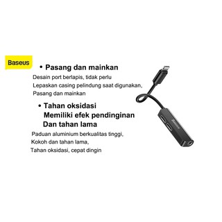 Baseus Audio Aux Adapter Untuk iPhone 11 Pro Max Xs Max Xr X 8 7