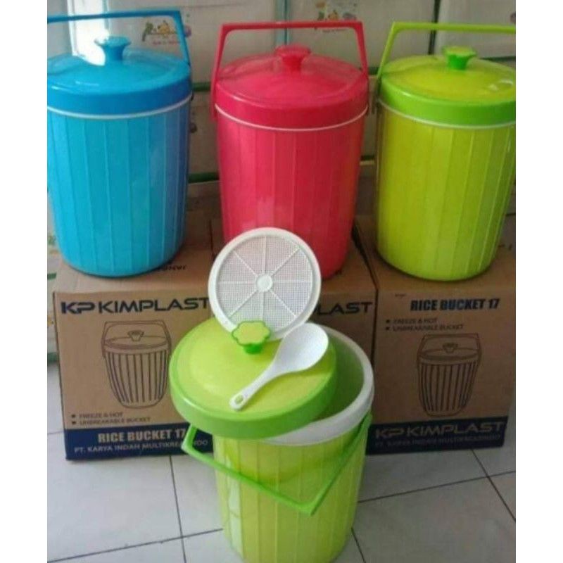 (MURAH) Rice Bucket 17liter / Termos Nasi KIMPLAST 17liter / Termos Es / Termos Nasi