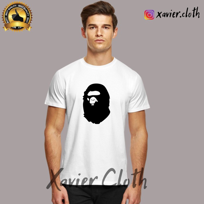 Premium Kaos Baju Tshirt Bape Monkey - Tshirt Bape - Bape Monyet - Custom Kaos - Best Quality