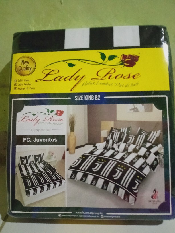 Murah !! Sprei Motif Bola Juventus Chelsea Barca M.u England Usa 180x200