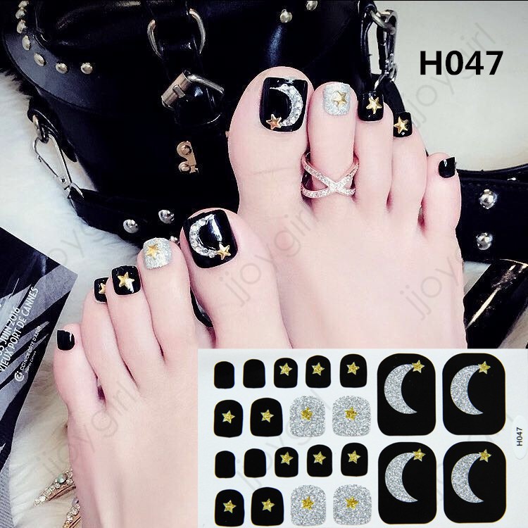 &lt;Jjoygirl&gt;H Nail sticker motif / sticker kuku / stiker kuku / nail stiker glitter / stripes design