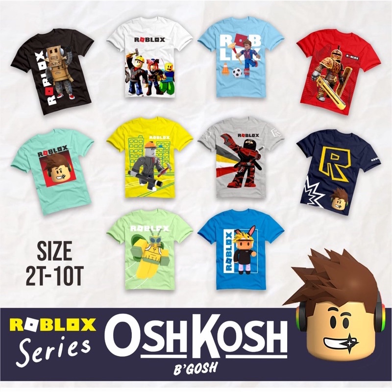 Kaos ANak Laki Laki Lengan Pendek Motif Roblox