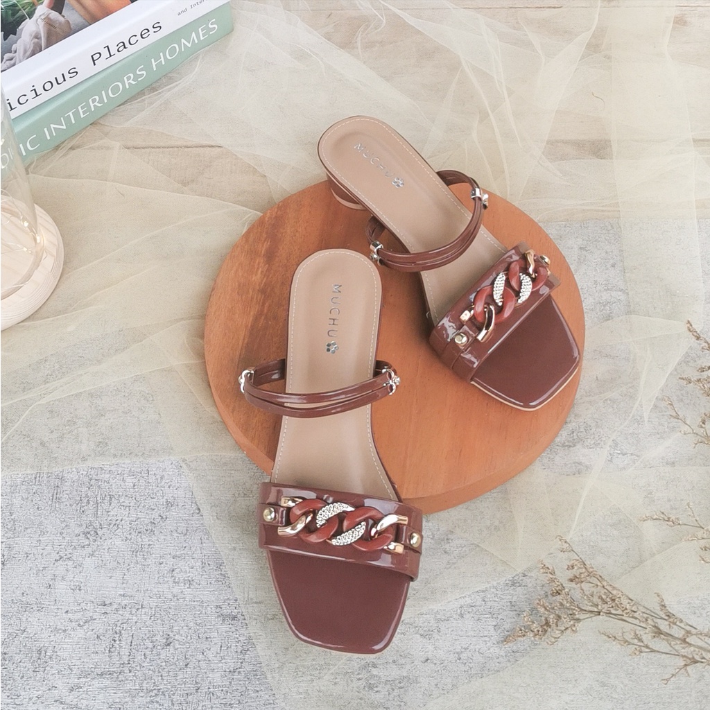 LENORA Flat Sendal Wanita Casual Wanita Terbaru CU 01