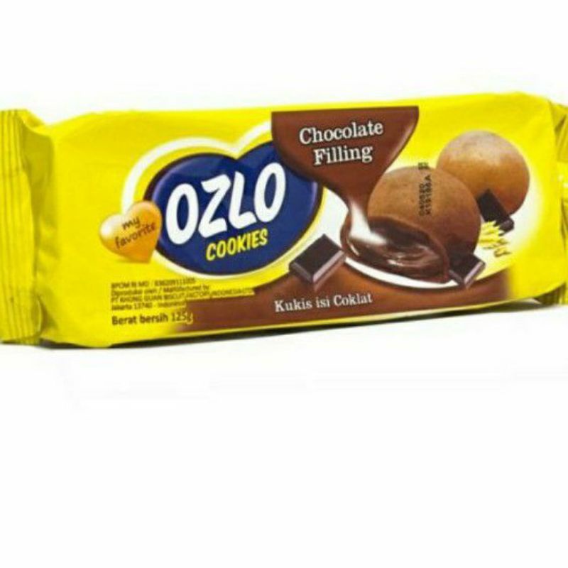 

Khong Guan Ozlo Chocolate Filling Cookies / Kukis isi Coklat 125gr