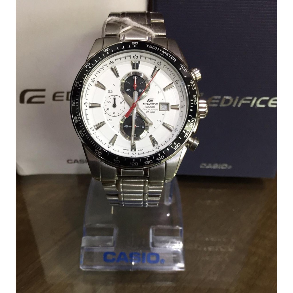 JAM TANGAN PRIA CASIO EDIFICE EF-547D-7AIUVUDF SILVER ORIGINAL