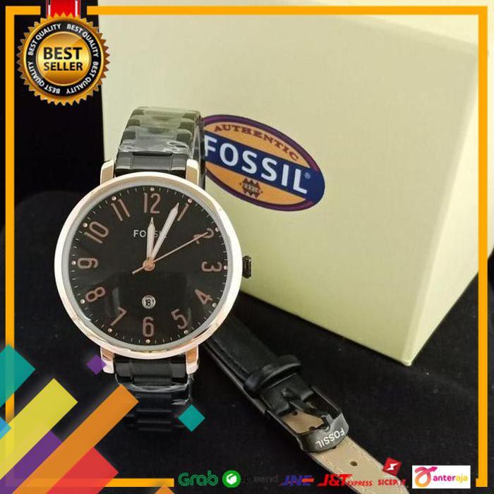 ON SALE.. JAM TANGAN FOSSIL FREE STRAP KULIT / ARLOJI WANITA KREPYAK FOSIL MURAH ..TERMURAH