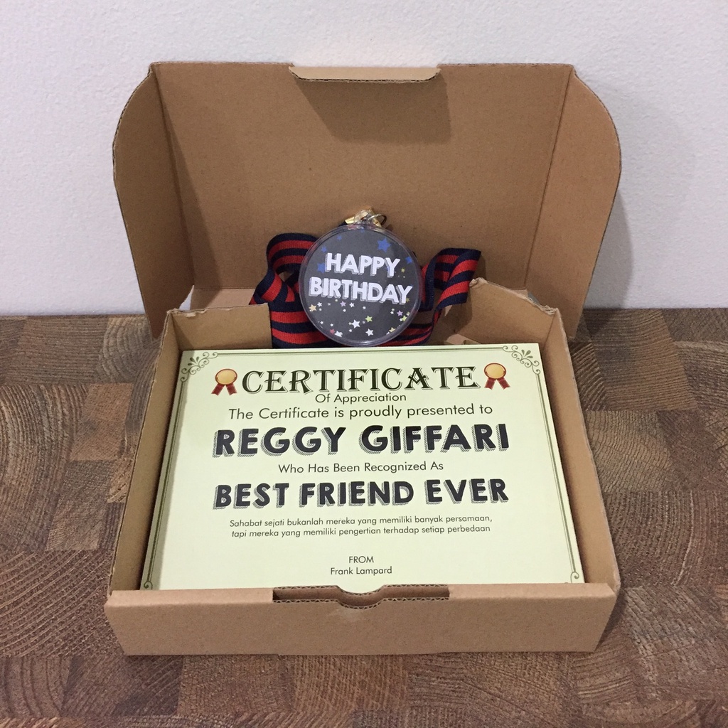 

GIFT BOX / HAMPERS / KADO / CERTIFICATE CUSTOM / MEDALI - WOODBRIGHT