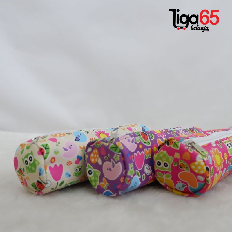 365 POUCH PENCIL BAG #40552 BULAT Tempat Pensil / Pouch Penyimpanan pensil / PENCIL BAG 026-4