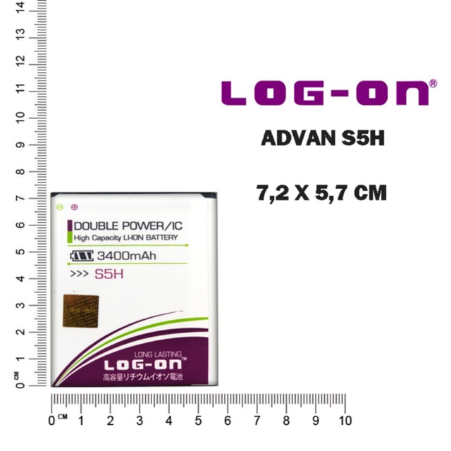 BATERAI LOG ON ADVAN S5H DOUBLE POWER DOUBLE IC