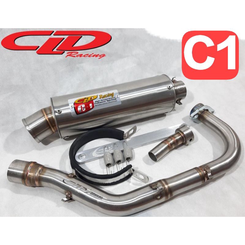 KNALPOT CLD RACING Type C1 inlate 38mm..Spek Standar sampai 130cc..MIO Sporty/Smyle/Soul 115/Soul GT