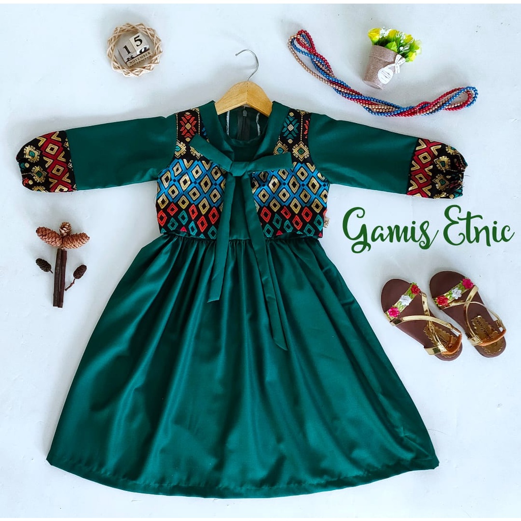 Gamis Etnic Anak Unik/Busana Muslim/Gamis Anak