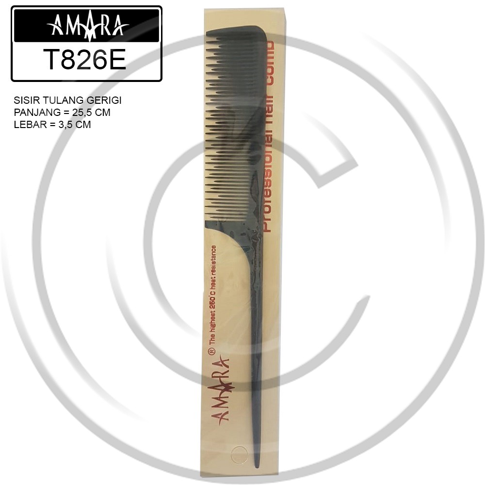 AMARA / AM-T-826E / Sisir Rambut Tulang Gerigi