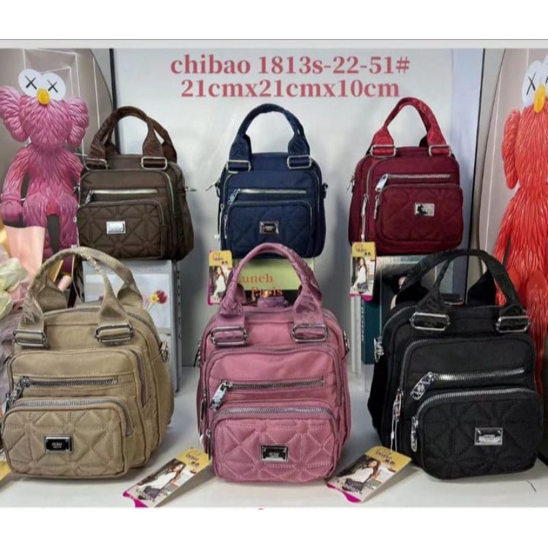 TAS WANITA CHIBAO IMPORT BISA RANSEL SELEMPANG DAN TENTENG 1813s-22-51