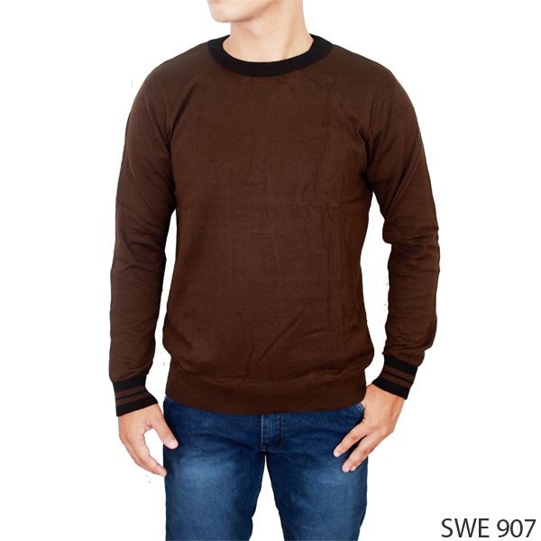 Sweater Pria Rajut Rajut Coklat – SWE 907