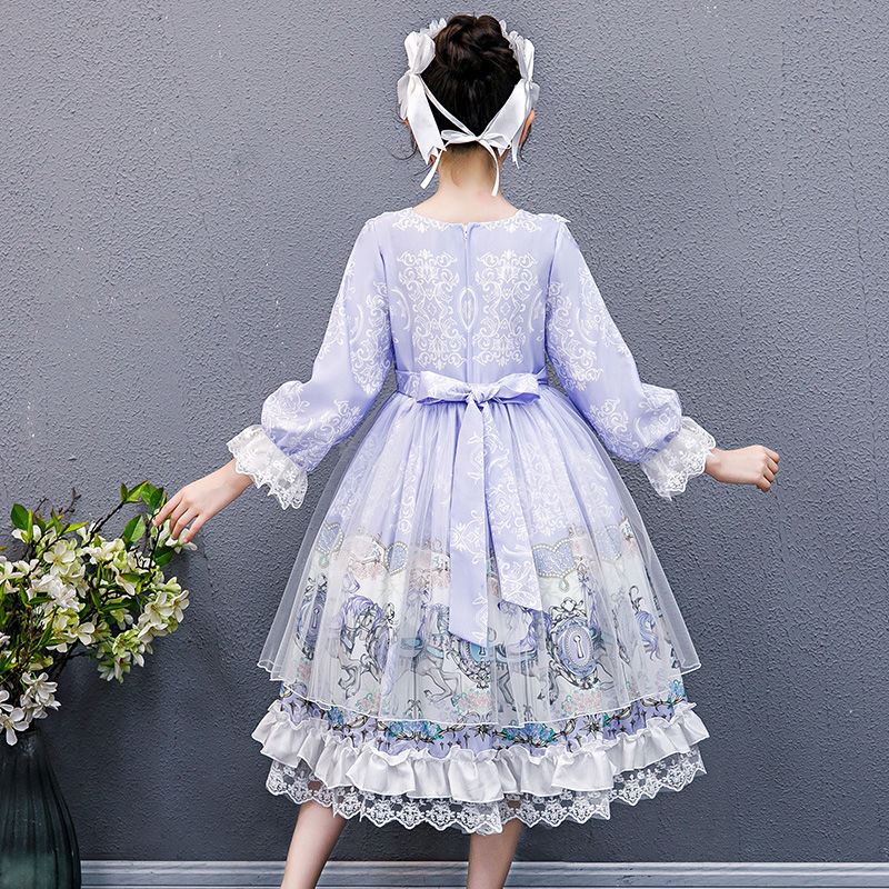 Girls Lolita skirt 2021 girls autumn new children's clothes Lolita children's skirt student Princess