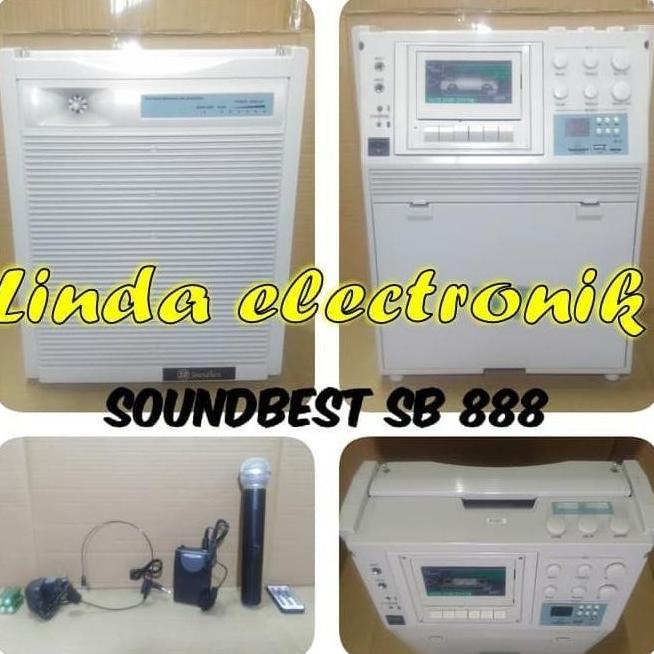 SPEAKER AKTIF 8INCH SOUNDBEST SB888 PROTABLE SOUNDBEST SB 888