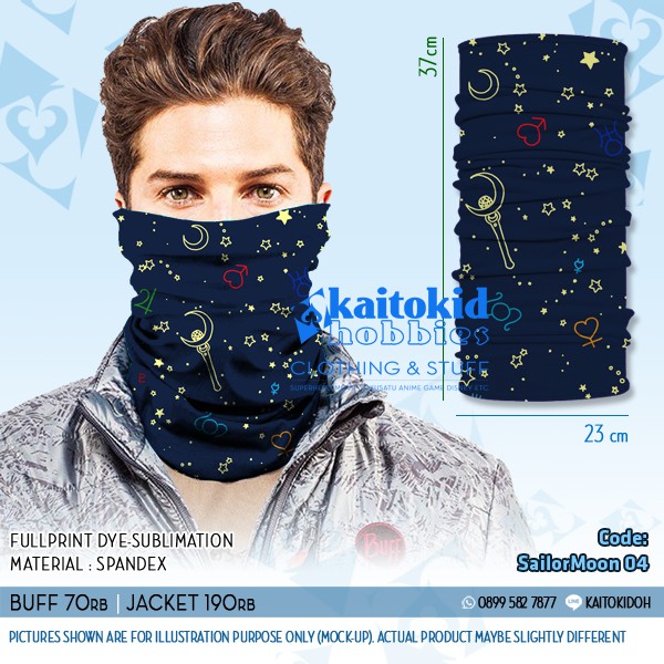 BUFF / Masker SAILOR MOON Multifungsi Serbaguna Bandana Scarf