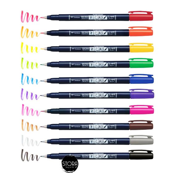 

Tombow Fudenosuke Brush Pen Hard Color/Calligraphy