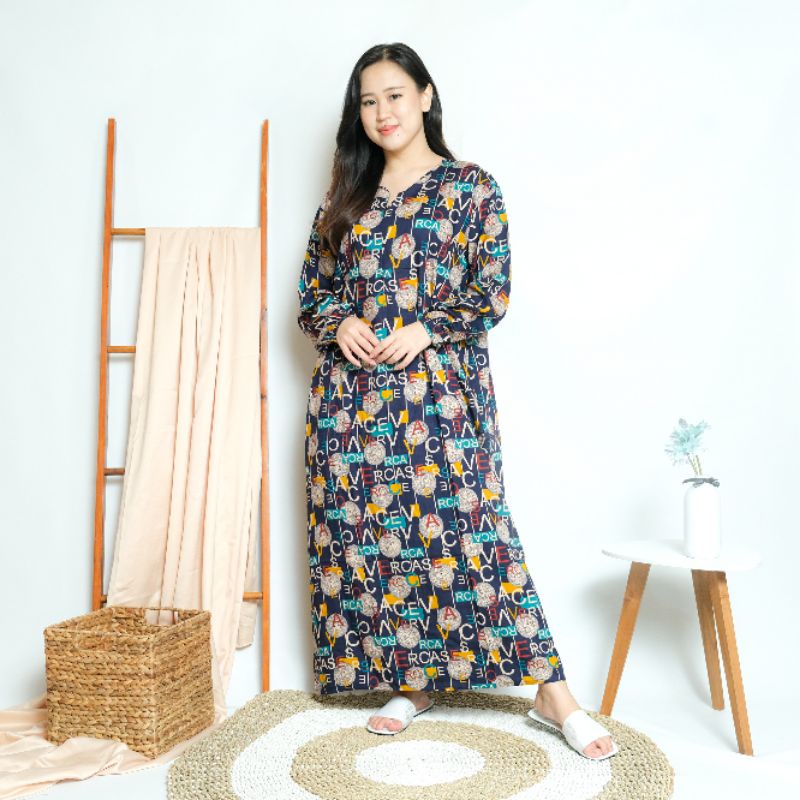 Daster habel busui lengan panjang gamis merk Verell-10