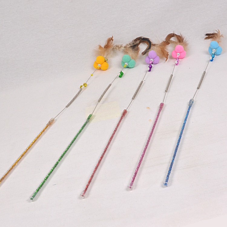 

NOONA Mainan Kucing MAME Wand Cat Toy 3 Balls and Feather 59cm