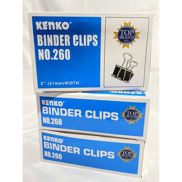 

( 12 PCS ) BINDER CLIP KENKO NO 260