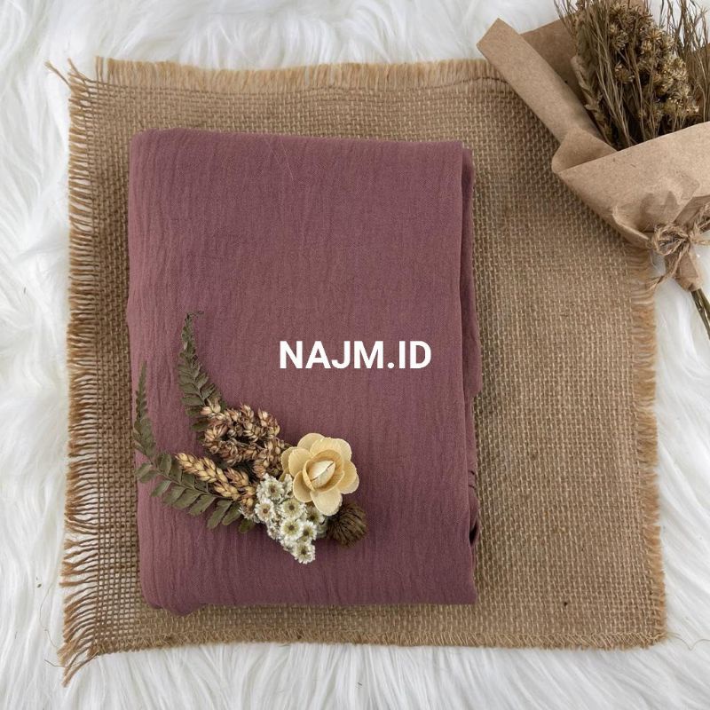 Pashmina Curve Crinkle Airflow 190x100 cm • Pashmina Curve Malay • Pasmina Curve Malaysia Jumbo Syari-Milo