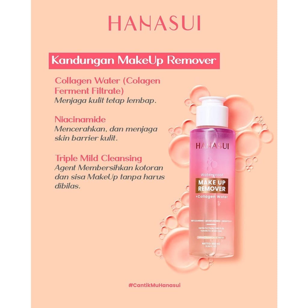 ❤ PAMELA ❤Hanasui Collagen Cleanser | Make up Remover / Micellar Water