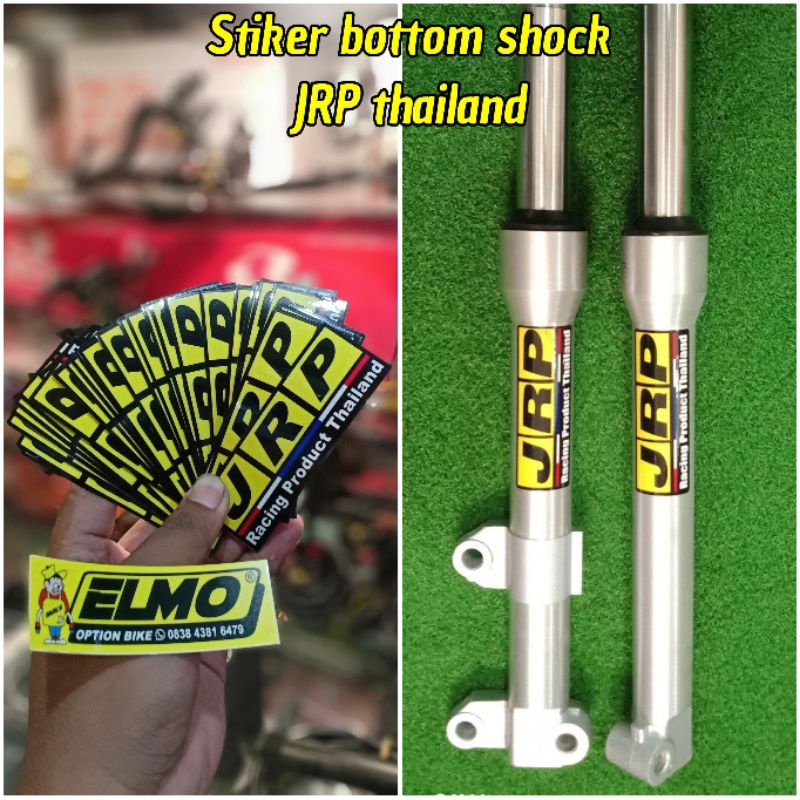 Stiker bottom shock JRP street bike street racing thailook racing 1 biji