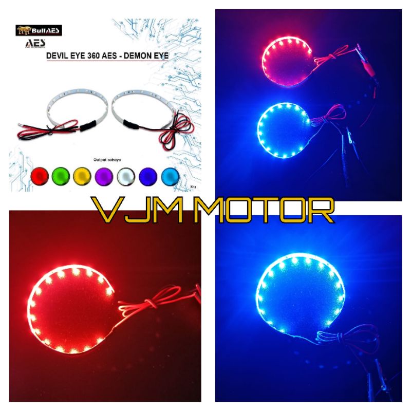 Lampu devil lampu demon devil eye 15 mata led