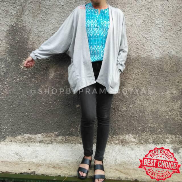 STOK TERBARU|PECINTA FASHION MASUK LIGHT MISTY BATWING JACKET/BATWING CARDIGAN/BOHO CARDIGAN/BABY