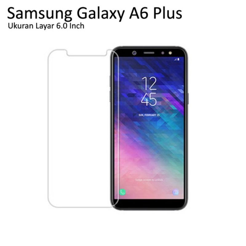 Tempered Glass Samsung A6 Plus Bening