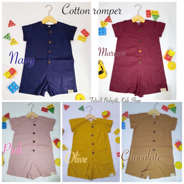 casual cotton romper