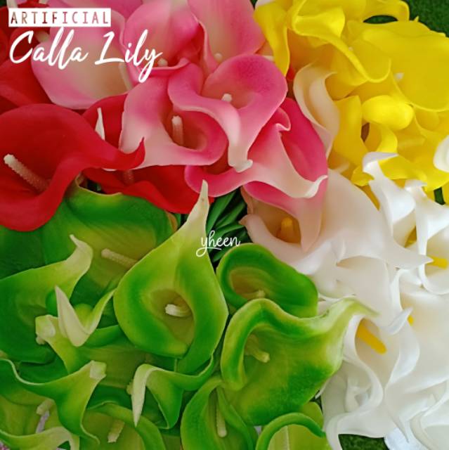 Bunga Lily Latex / Artificial Calla Lily (Harga Per Tangkai)