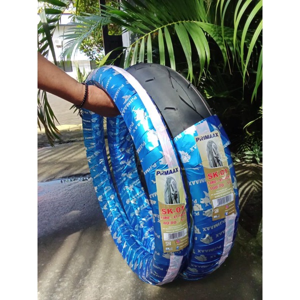 BAN PRIMAX SK 01 BAN DONAT RING 17 90/80 80/80 NON TUBLES