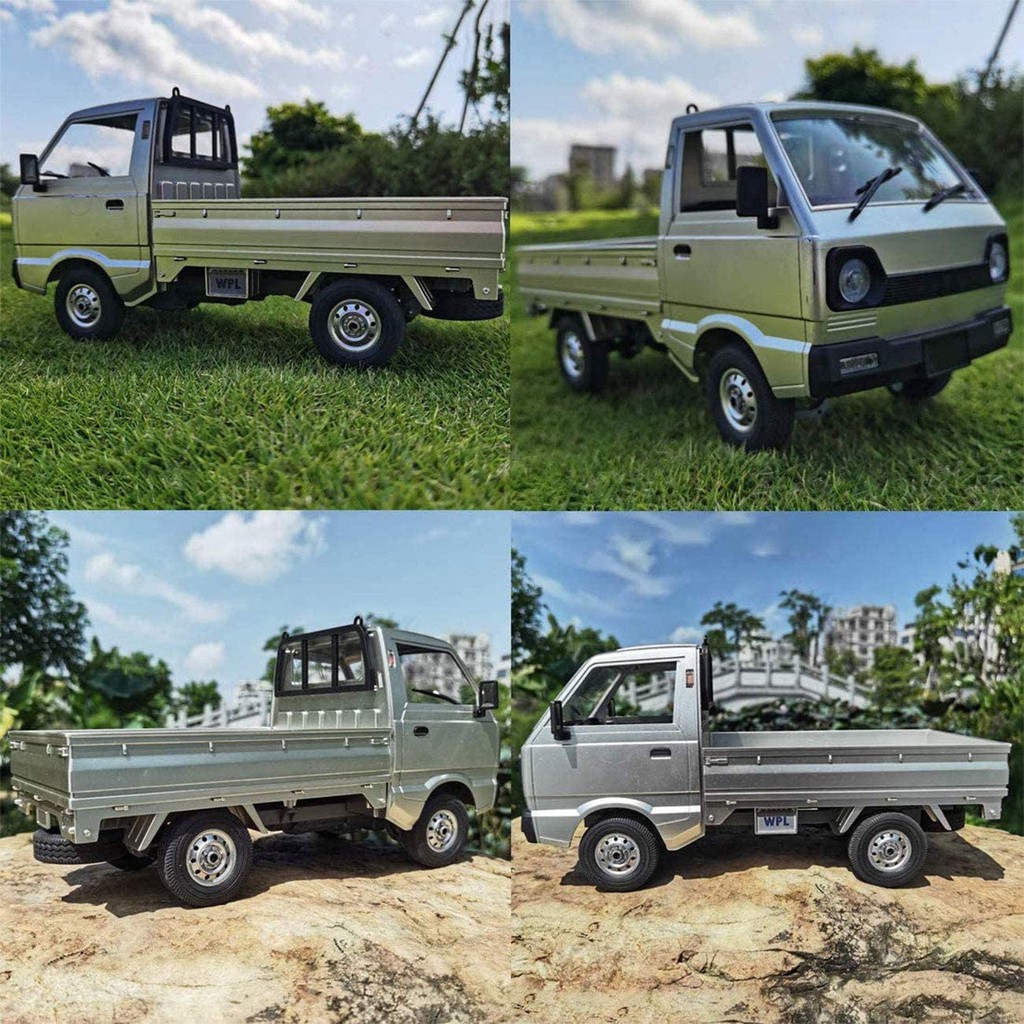 Mobil RC WPL D12 Mini D14 Skala 1/10 1/16 Suzuki Carry Pick Up Cargo 2WD 2.4G RTR untuk Off Road