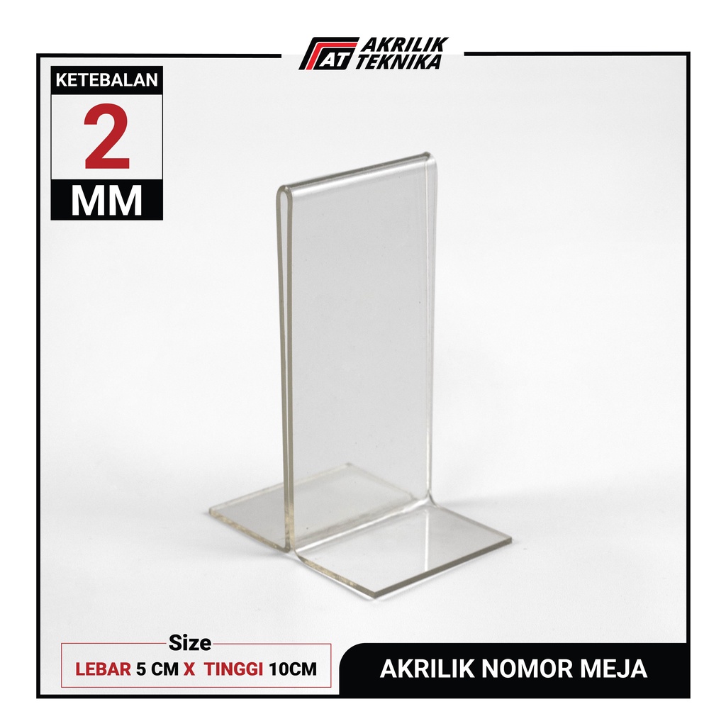 

Nomor Meja Tent Card Tempat QR Qris Akrilik 5x10cm