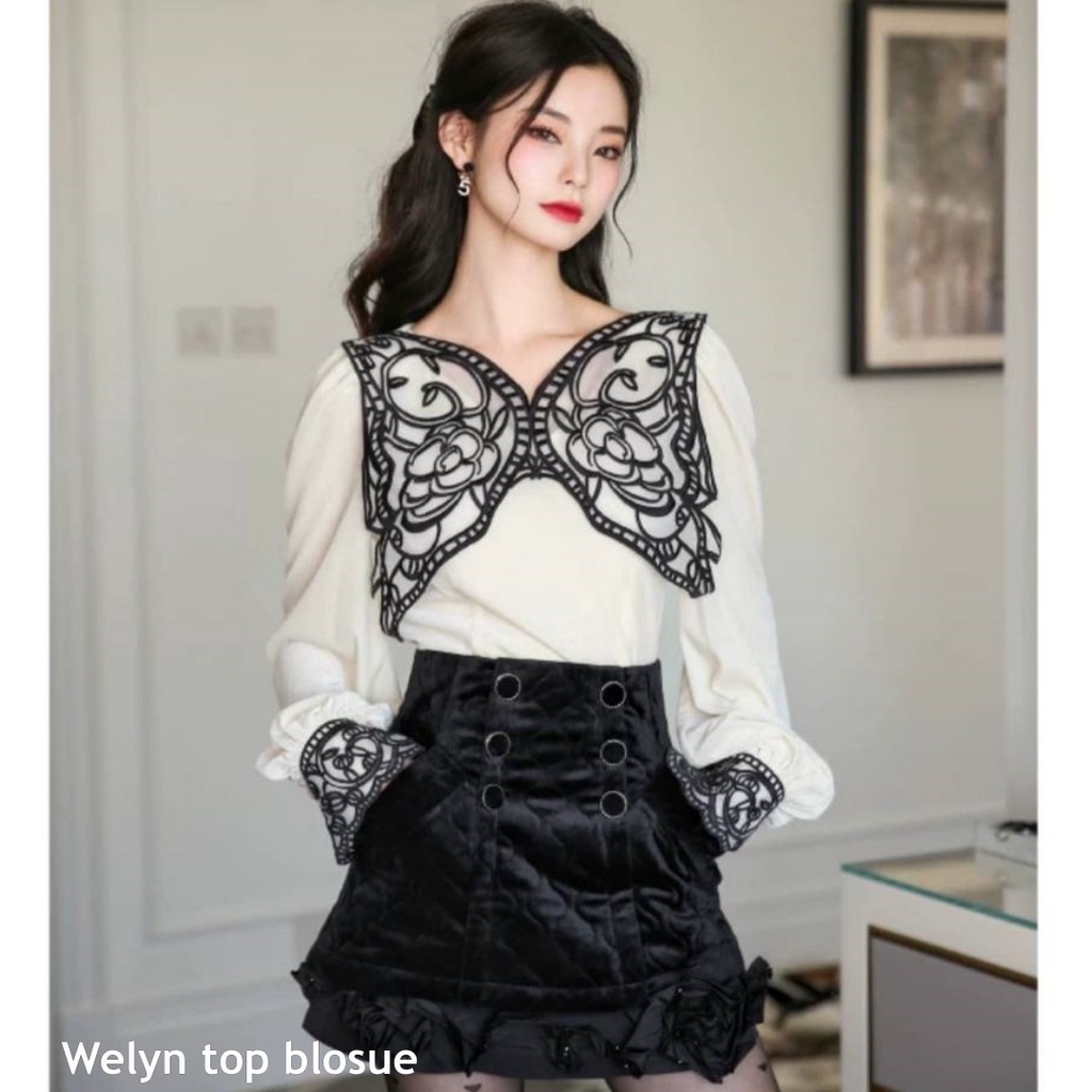 Welyn top blouse - Thejanclothes