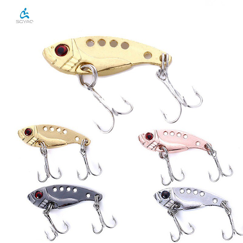 4Pcs VIB Sinking Umpan Pancing Fishing Lure 3.5cm 3.5g Swimbait Bass Wobbler Hard Bait Memancing Tackle