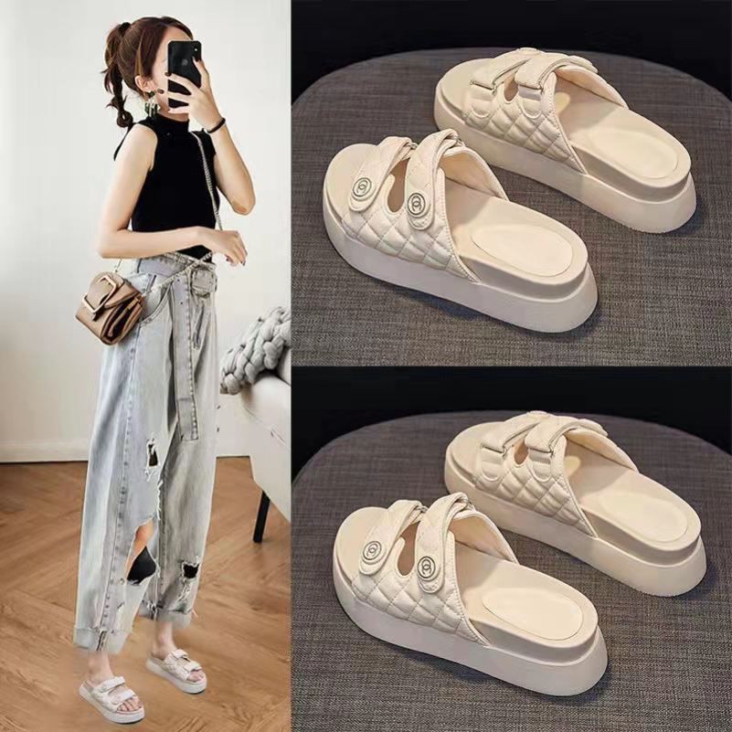 Free Box Sepatu Sandal Import NS C168 Sandal Gunung Wedges Fashion Wanita Korea Termurah