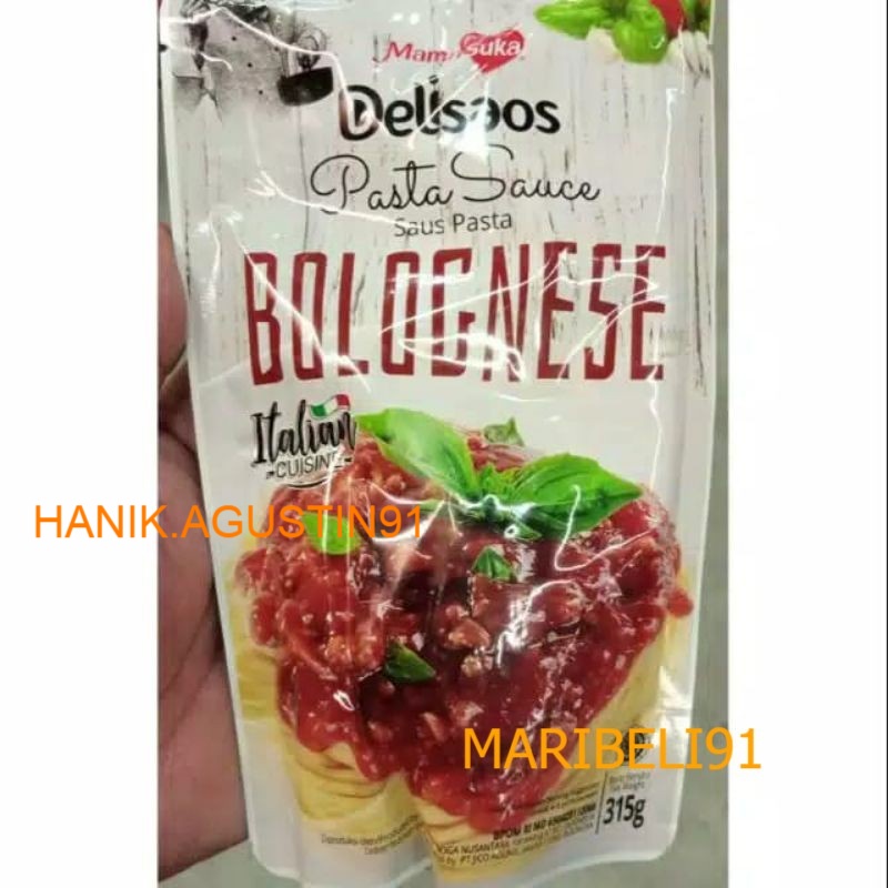 

Mama Suka DELISAOS PASTA SAOS BOLOGNESE MamaSuka 315Gr