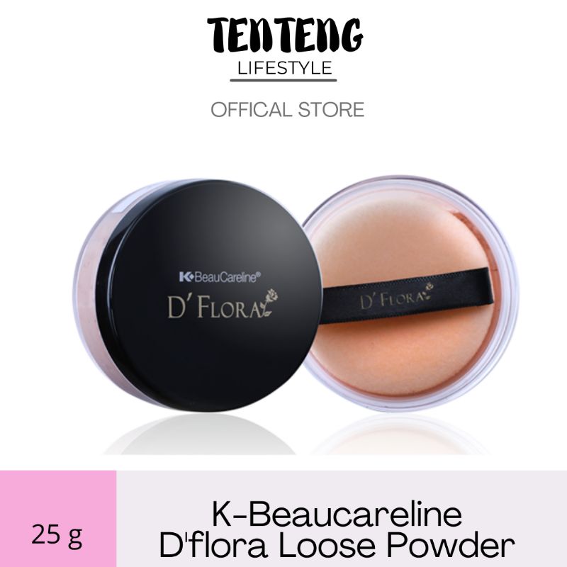 D’Flora Loose Powder bedak tabur halal
