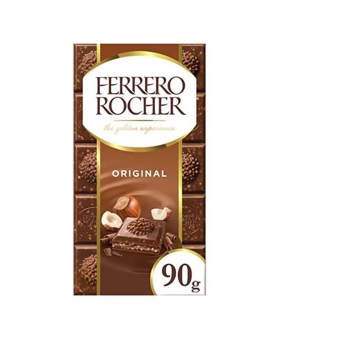 

Coklat Ferrero Rocher Chocolate Bar Milk Hazelnut Original