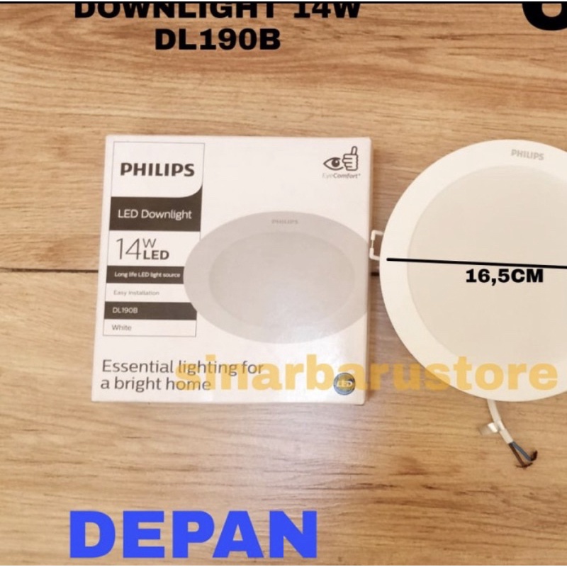 Lampu LED Downlight Philips 14 Watt 6" Putih/Cooldaylight