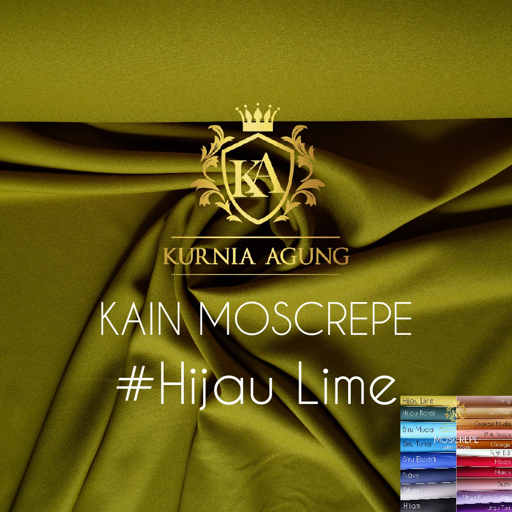 Kain Moscrepe bahan Moscrepe per 0.5 Meter dan perMeter Bahan Adem Gamis Kurnia Agung