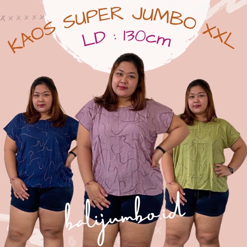 BAJU BALI ATASAN SUPER JUMBO LD 130CM BIG SIZE BAHAN RAYON ADEM