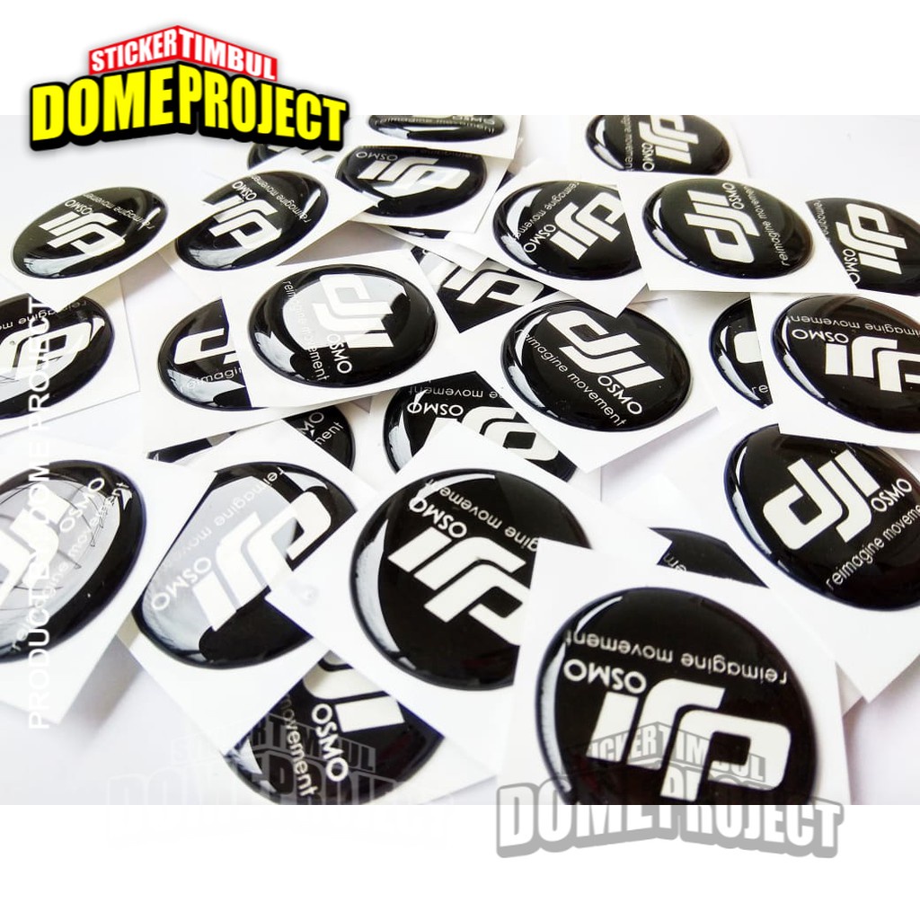 STIKER MOTOR TIMBUL MOBIL HELM MOTOR EMBLEM 3D LOGO DJI OSMO AKSESORIS AESTHETIC KEREN