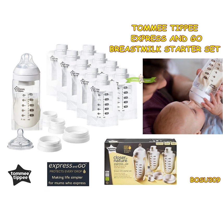 BOSU309 GIFT SET TOMMEE TIPPEE EXPRESS AND GO BREASTMILK STARTER SET