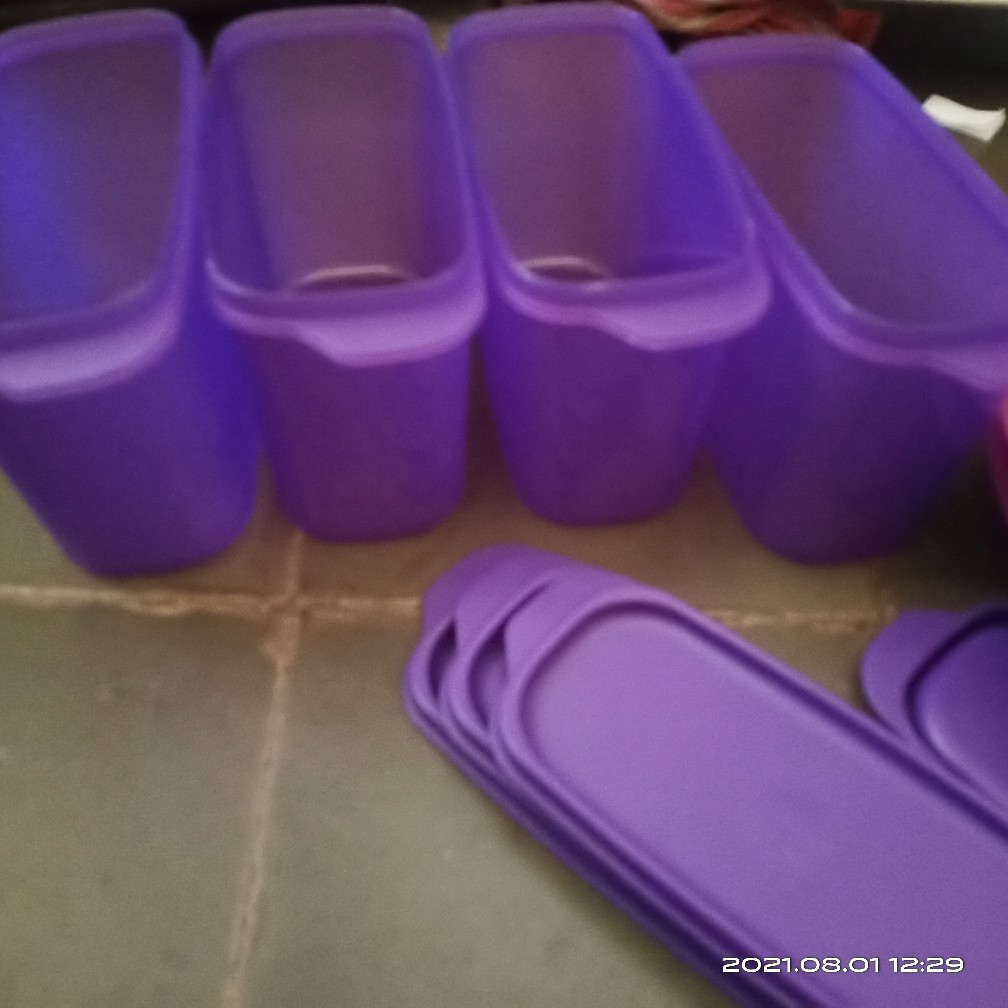 Tamika Jr Storage Purple Set Of 4 Pcs / Toples Kerupuk/ Toples Plastik/ Toples Makanan