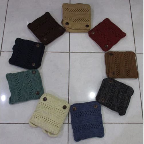 Tas Selempang Rajut Medium Warna Size 18x18cm/Tas Anak Sekolah Dewasa